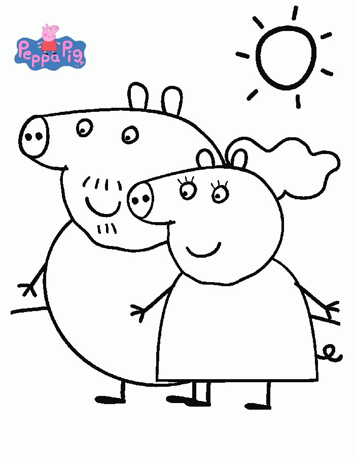 29 Peppa Pig Coloring Pages Printable 20