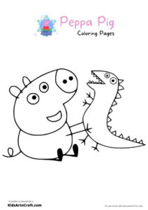 29 Peppa Pig Coloring Pages Printable 22