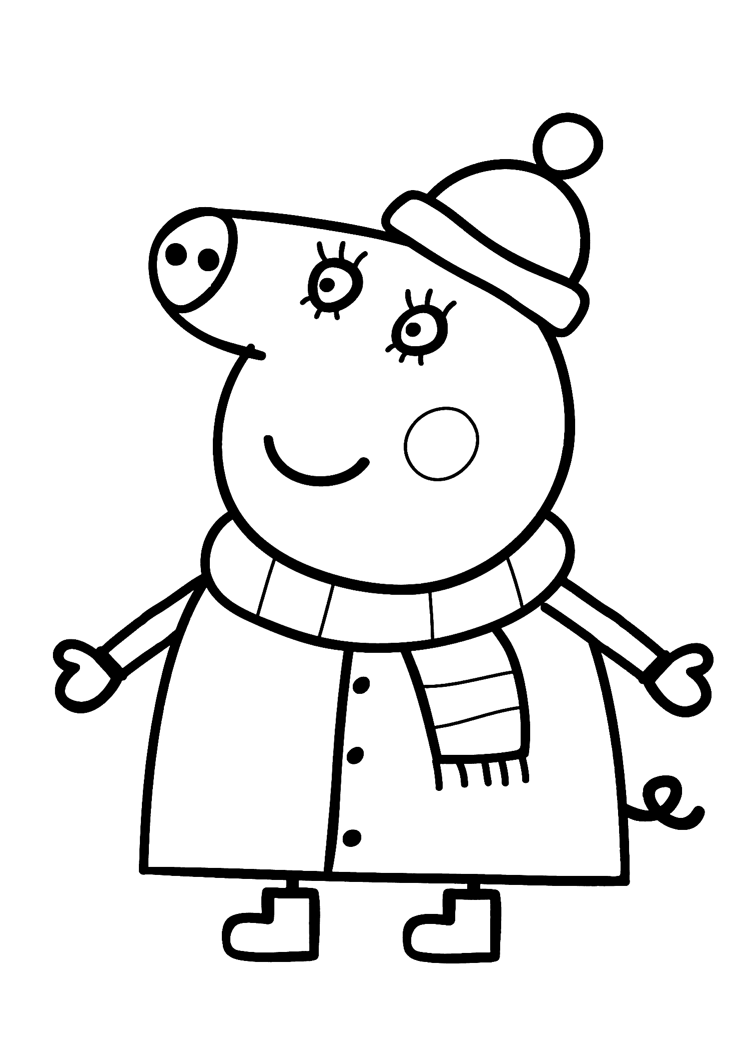 29 Peppa Pig Coloring Pages Printable 24