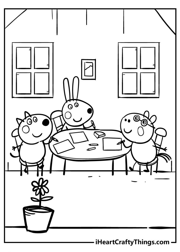 29 Peppa Pig Coloring Pages Printable 29