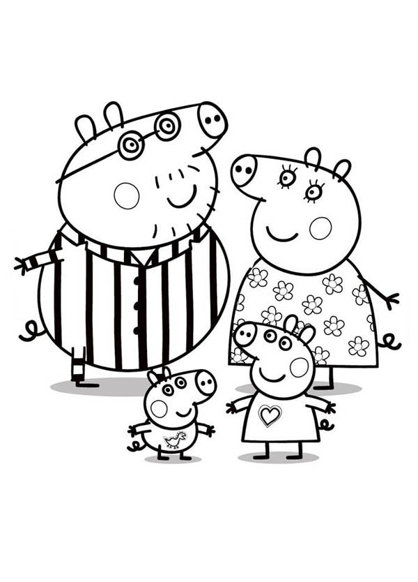 29 Peppa Pig Coloring Pages Printable 3