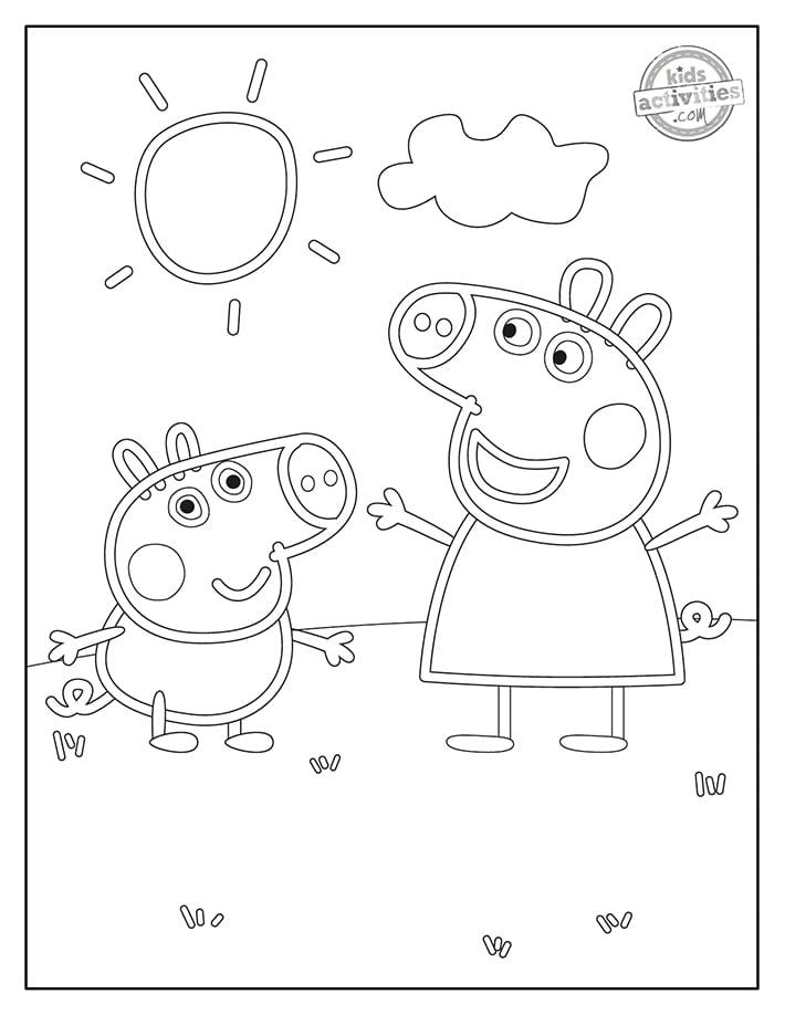 29 Peppa Pig Coloring Pages Printable 31