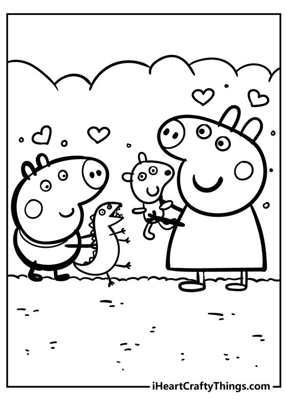 29 Peppa Pig Coloring Pages Printable 32