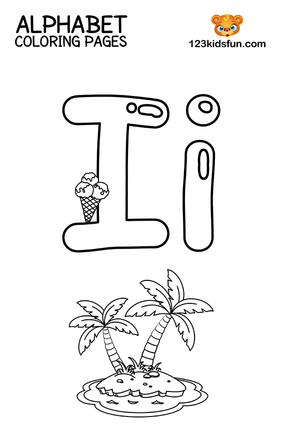 30 Alphabet Letter I Coloring Pages Printable 18