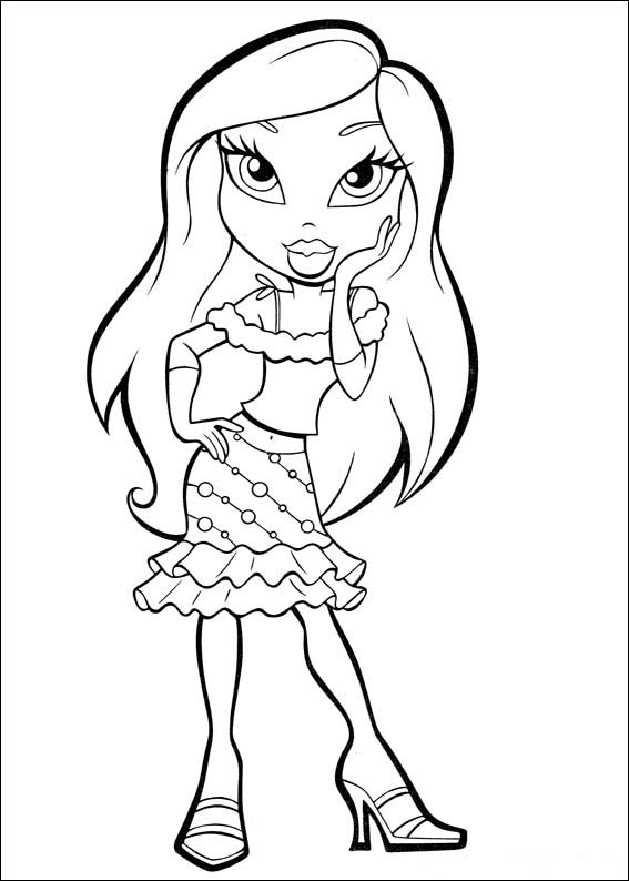 30 Cool Baddie Bratz Coloring Pages Printable 10