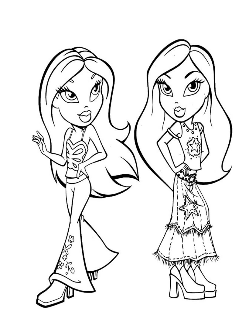 30 Cool Baddie Bratz Coloring Pages Printable 14