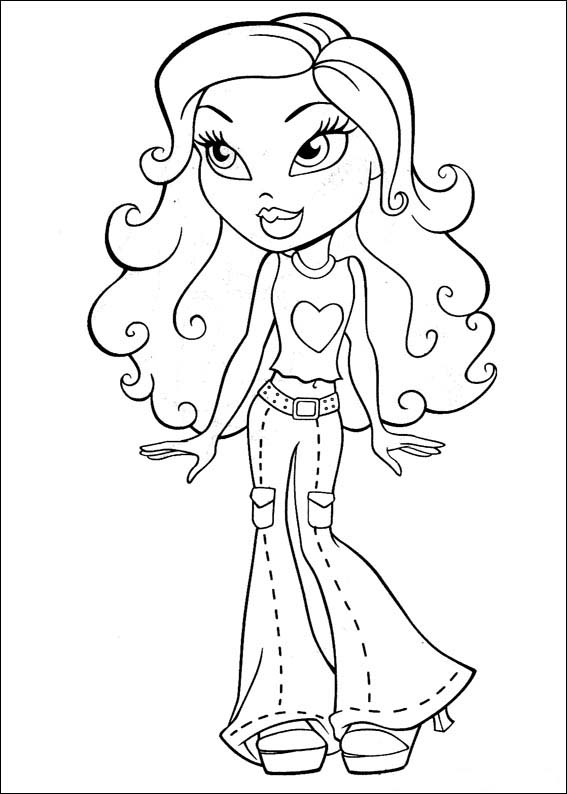 30 Cool Baddie Bratz Coloring Pages Printable 15