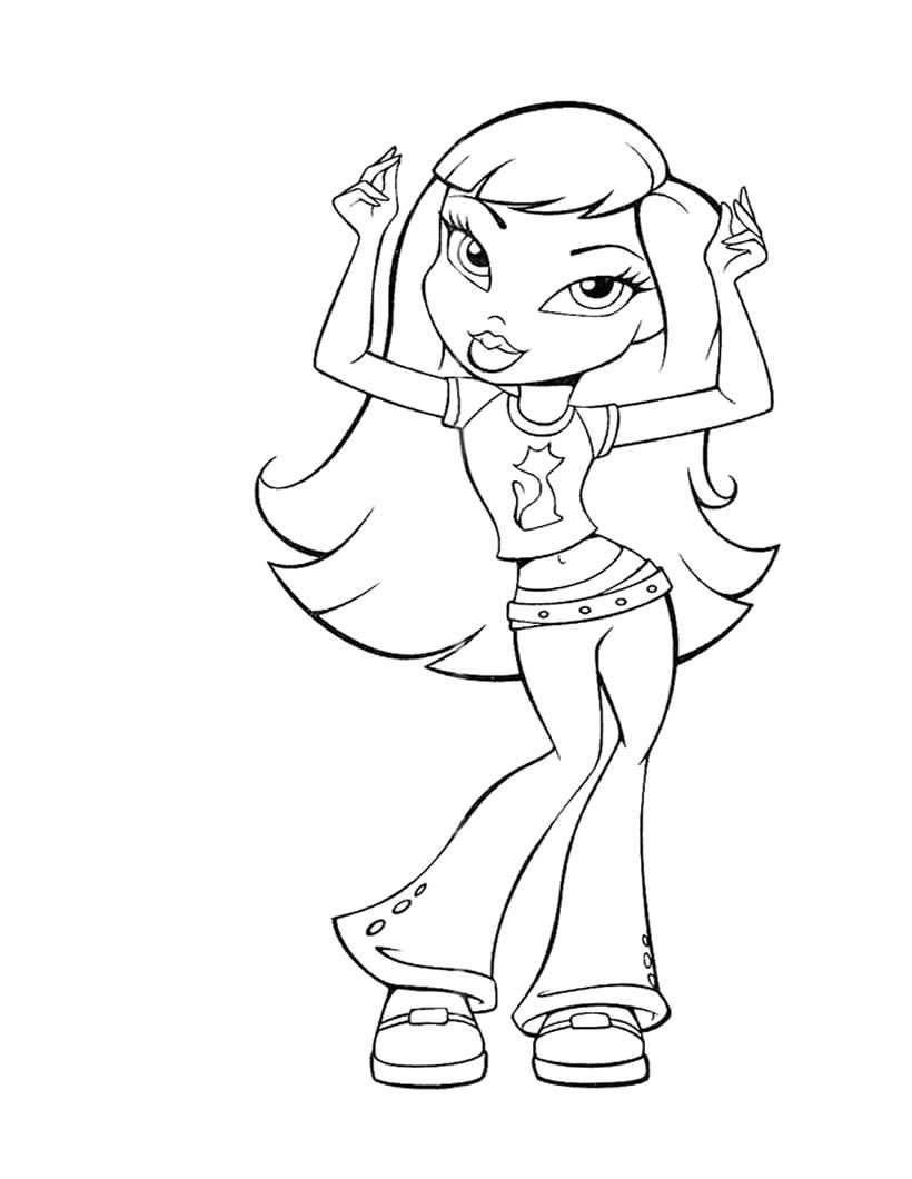 30 Cool Baddie Bratz Coloring Pages Printable 17