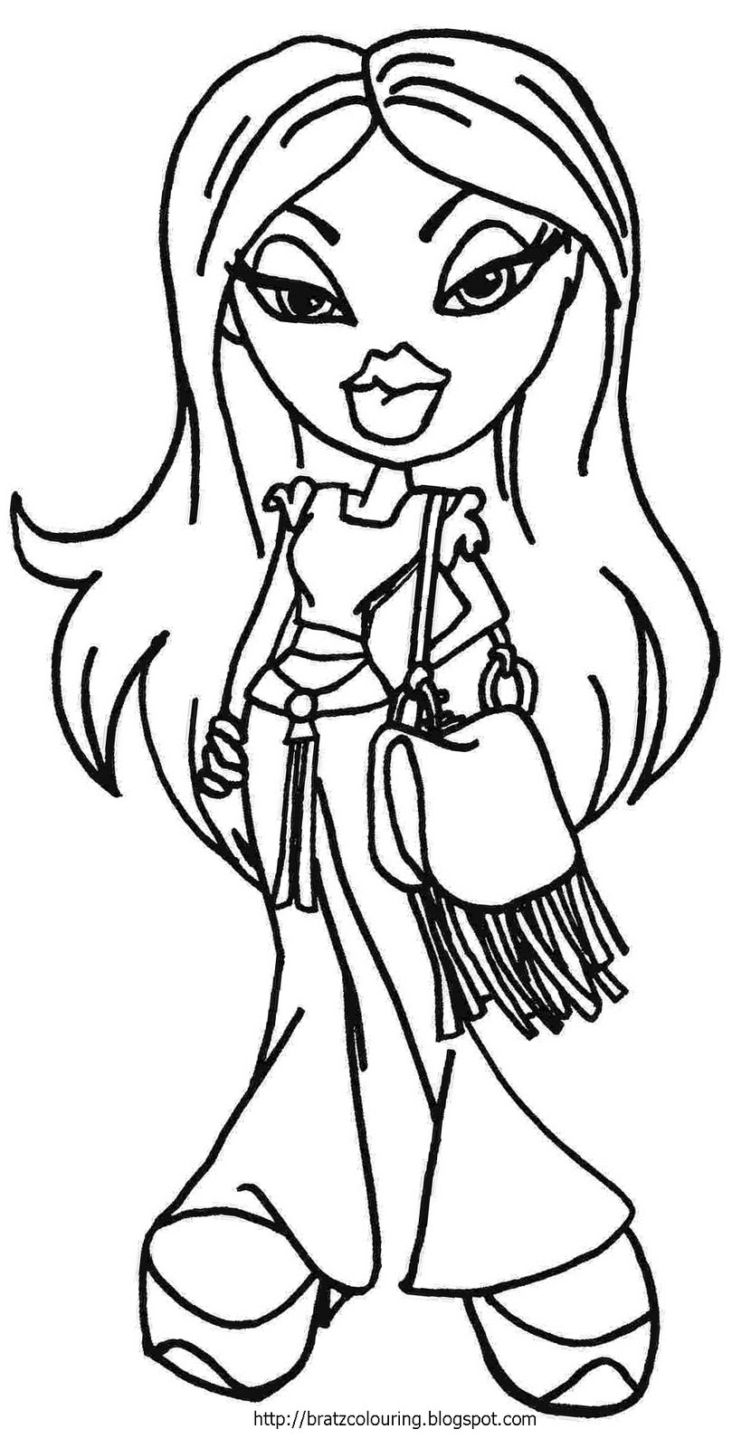 30 Cool Baddie Bratz Coloring Pages Printable 2