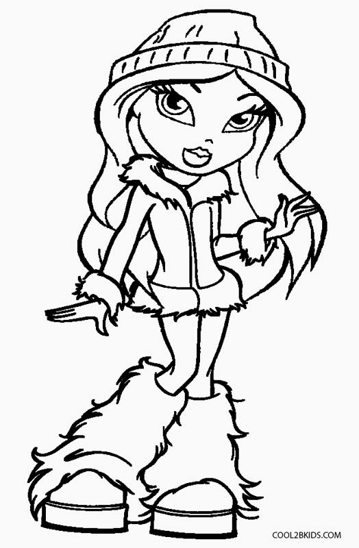 30 Cool Baddie Bratz Coloring Pages Printable 25