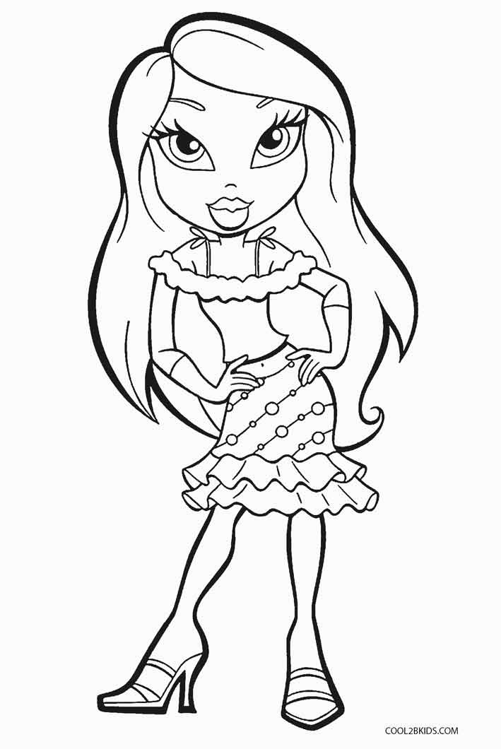 30 Cool Baddie Bratz Coloring Pages Printable 28