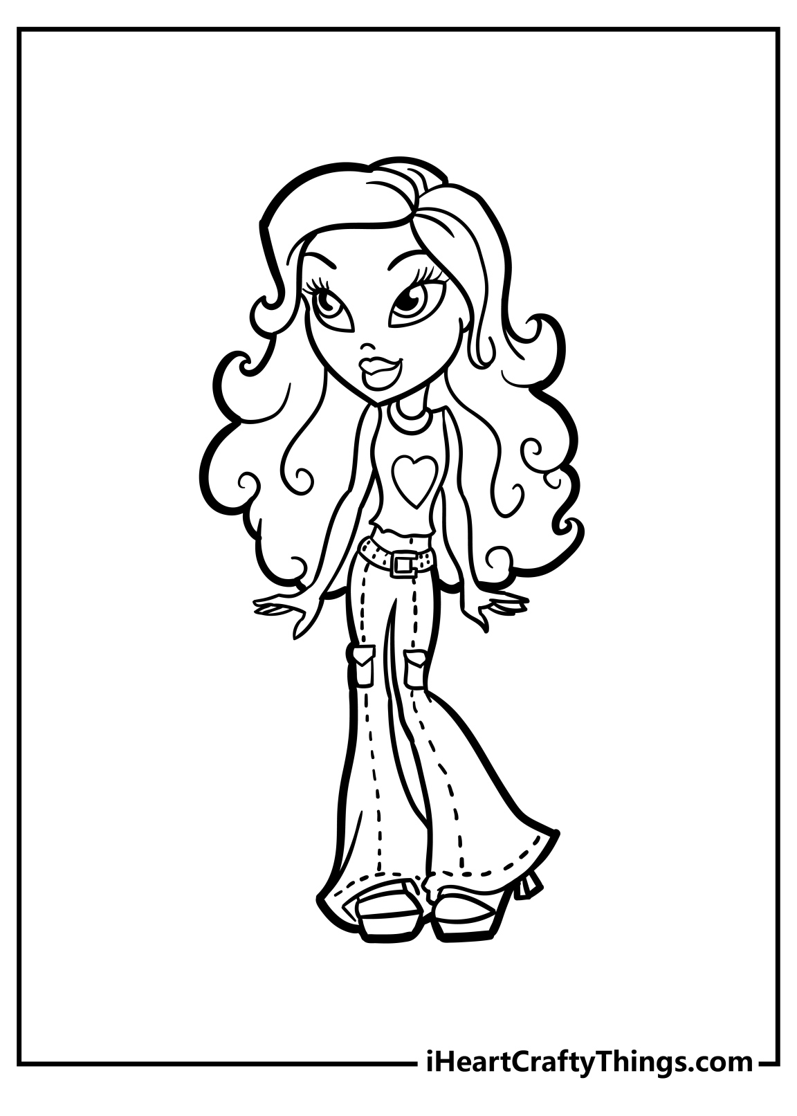 30 Cool Baddie Bratz Coloring Pages Printable 30