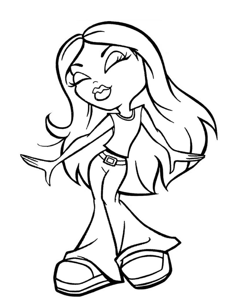 30 Cool Baddie Bratz Coloring Pages Printable 32