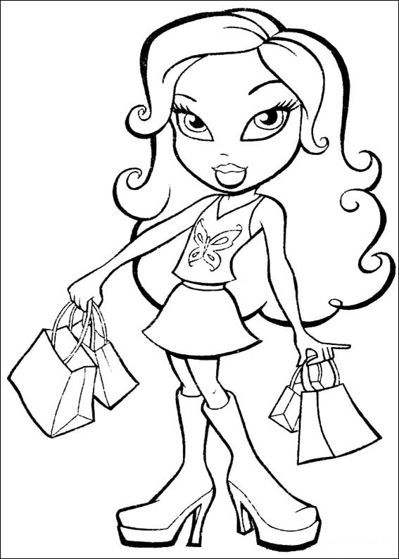 30 Cool Baddie Bratz Coloring Pages Printable 35