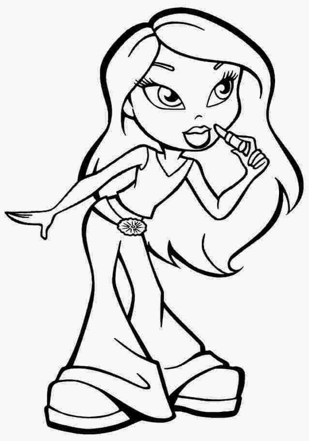 30 Cool Baddie Bratz Coloring Pages Printable 4