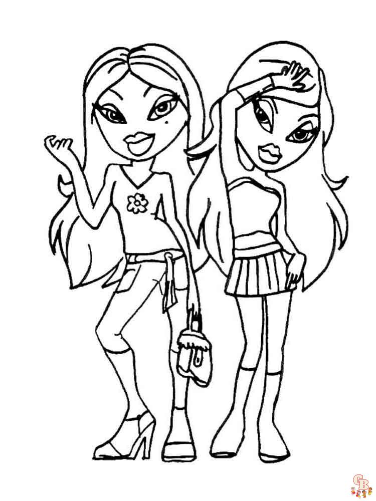 30 Cool Baddie Bratz Coloring Pages Printable 5