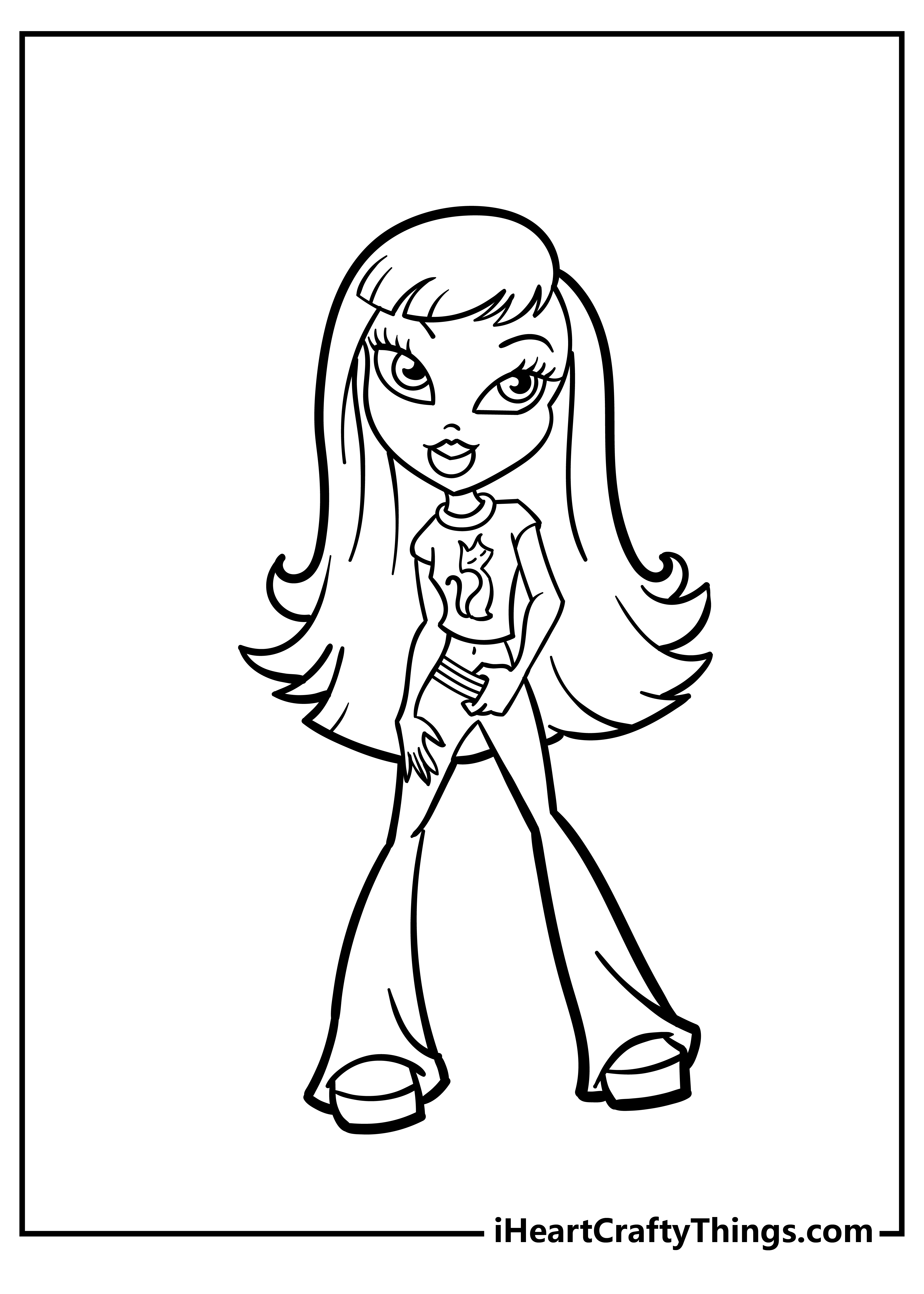 30 Cool Baddie Bratz Coloring Pages Printable 7