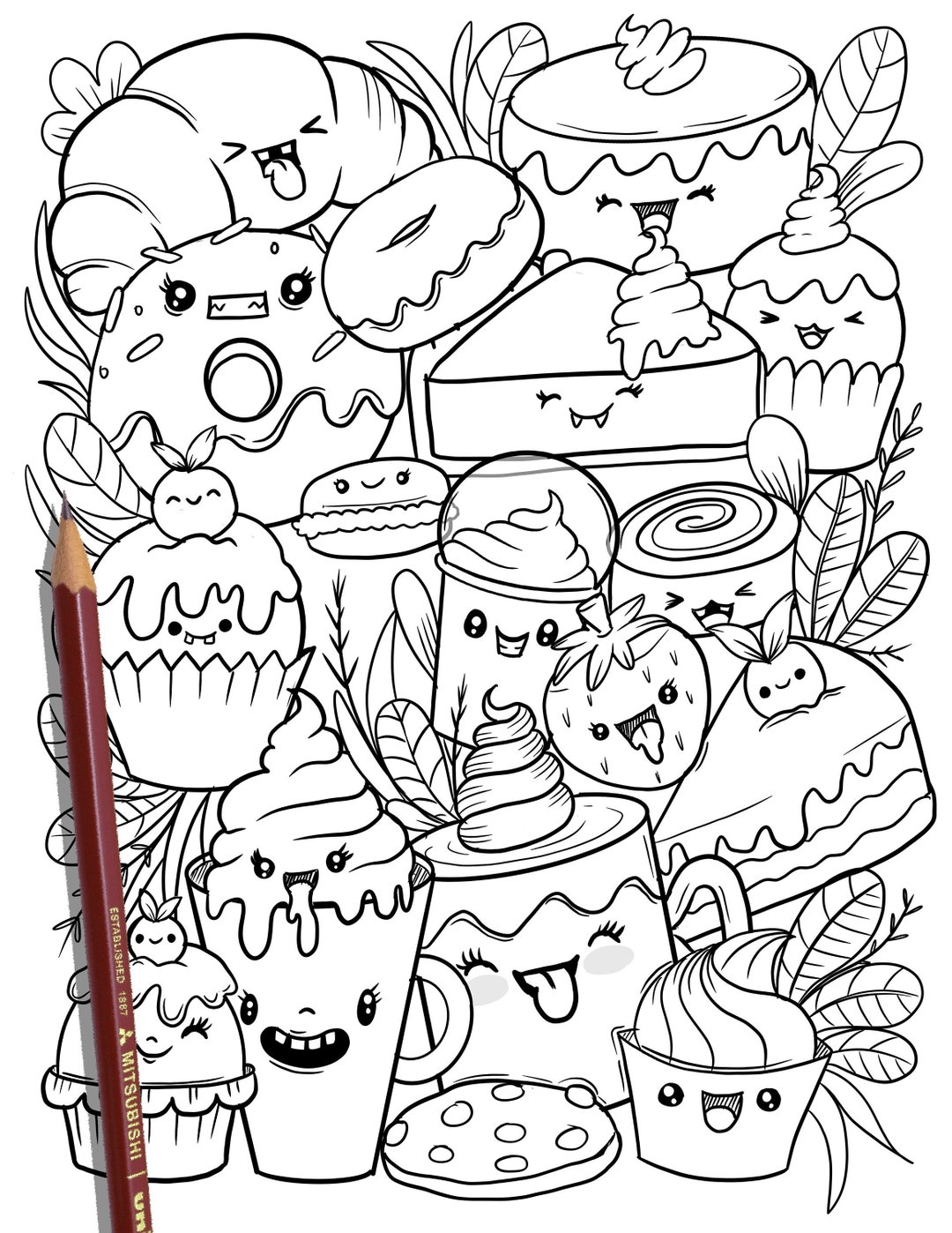 30 Cute Detailed Coloring Pages Printable 11