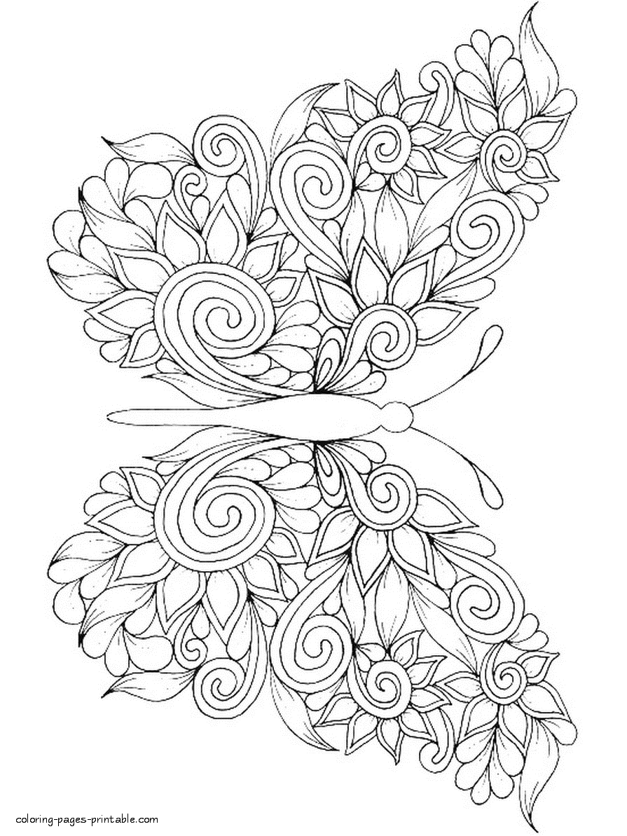 30 Cute Detailed Coloring Pages Printable 12