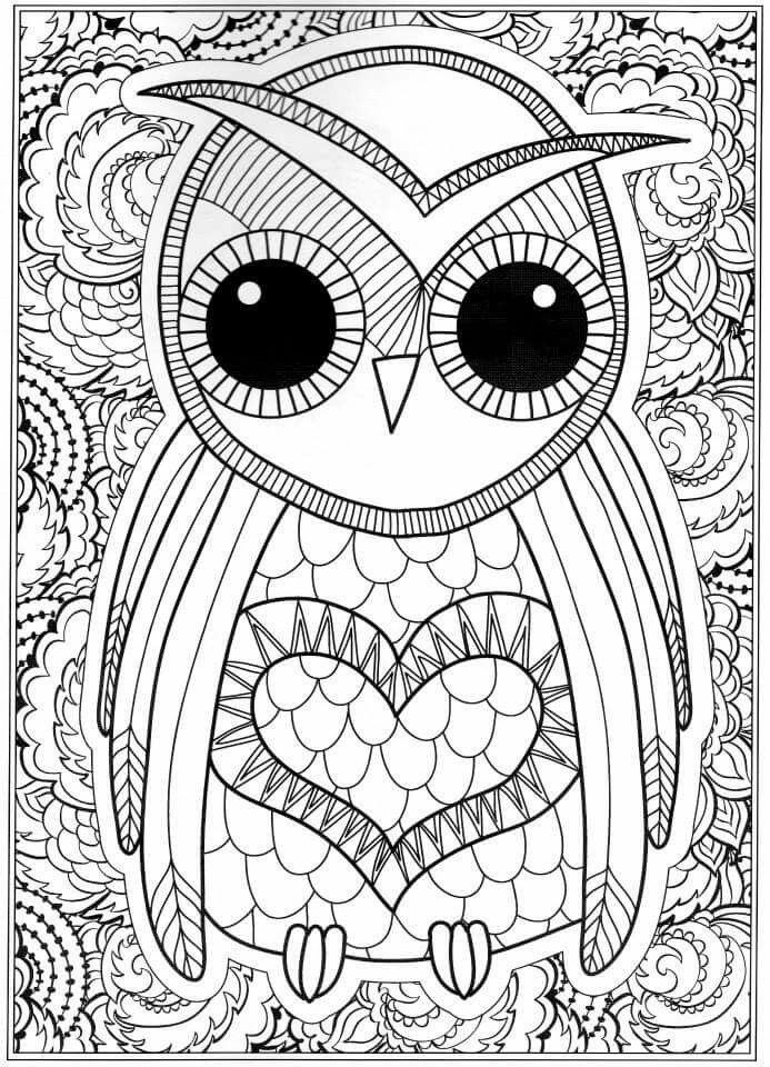 30 Cute Detailed Coloring Pages Printable 3