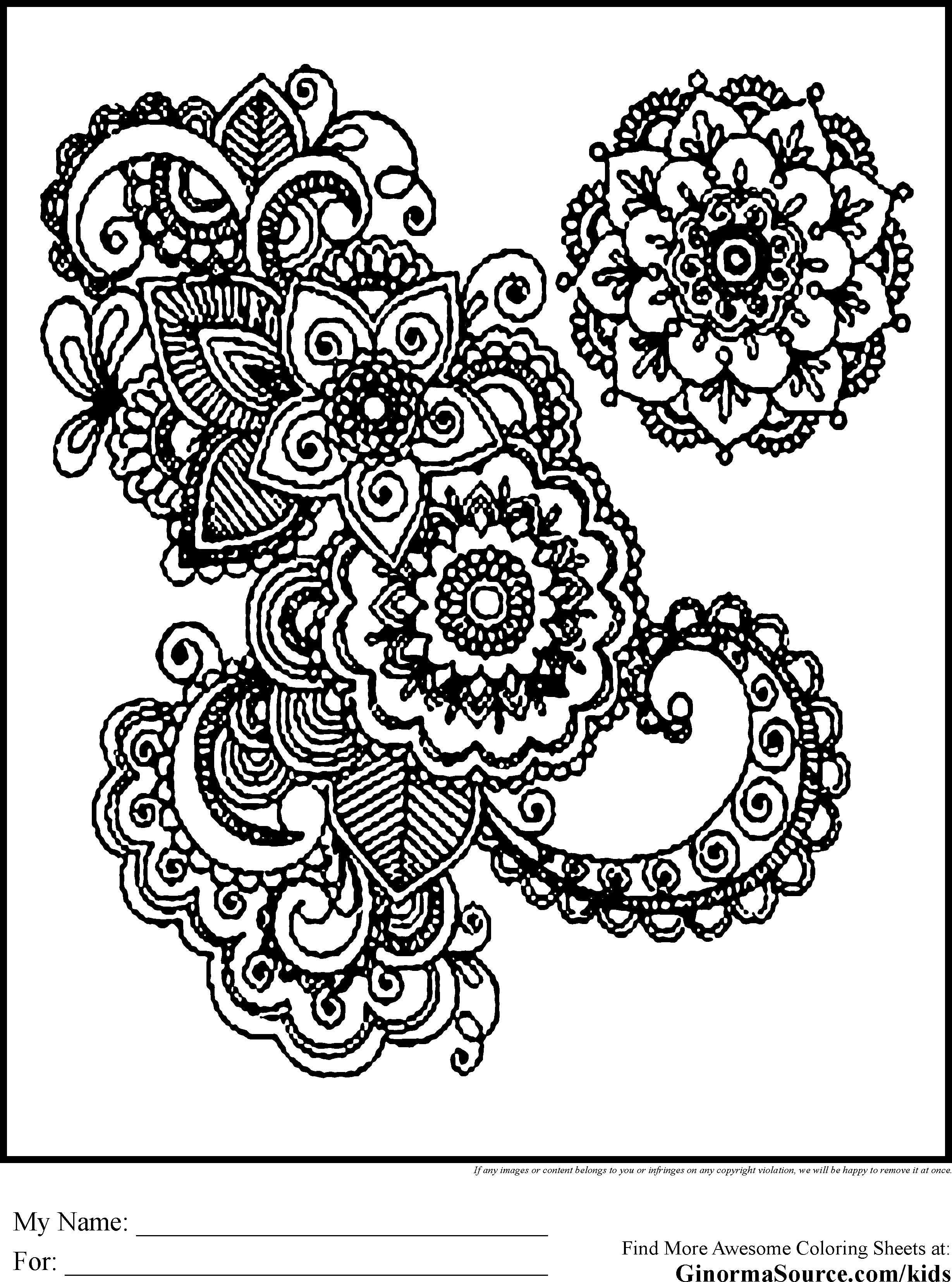 30 Cute Detailed Coloring Pages Printable 4