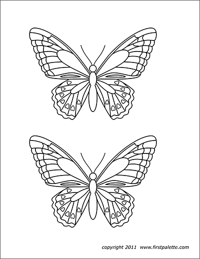 30 Free Butterfly Coloring Pages for Preschoolers Printable 18