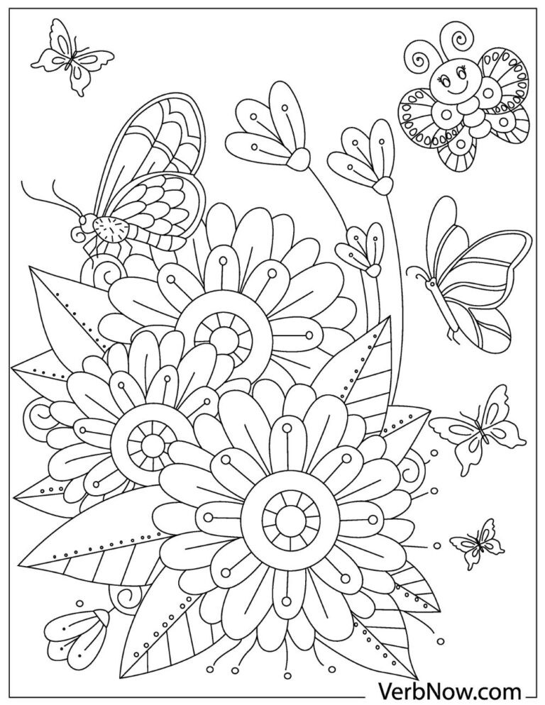 30 Free Butterfly Coloring Pages for Preschoolers Printable 19