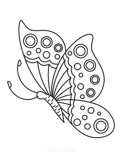 30 Free Butterfly Coloring Pages for Preschoolers Printable 30