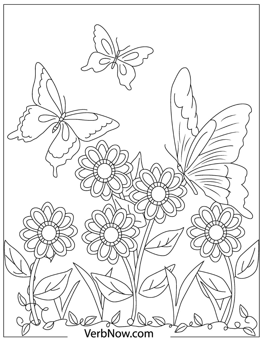 30 Free Butterfly Coloring Pages for Preschoolers Printable 31