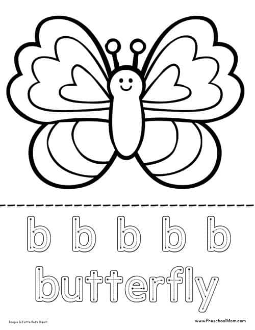 30 Free Butterfly Coloring Pages for Preschoolers Printable 8