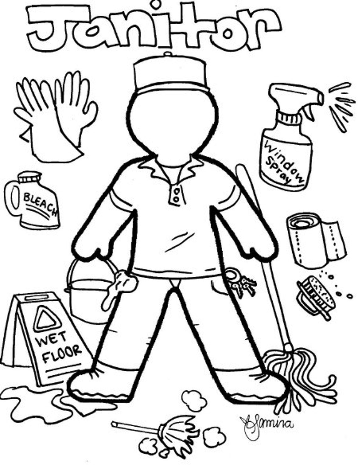 30 Free Career Coloring Pages Printable 18