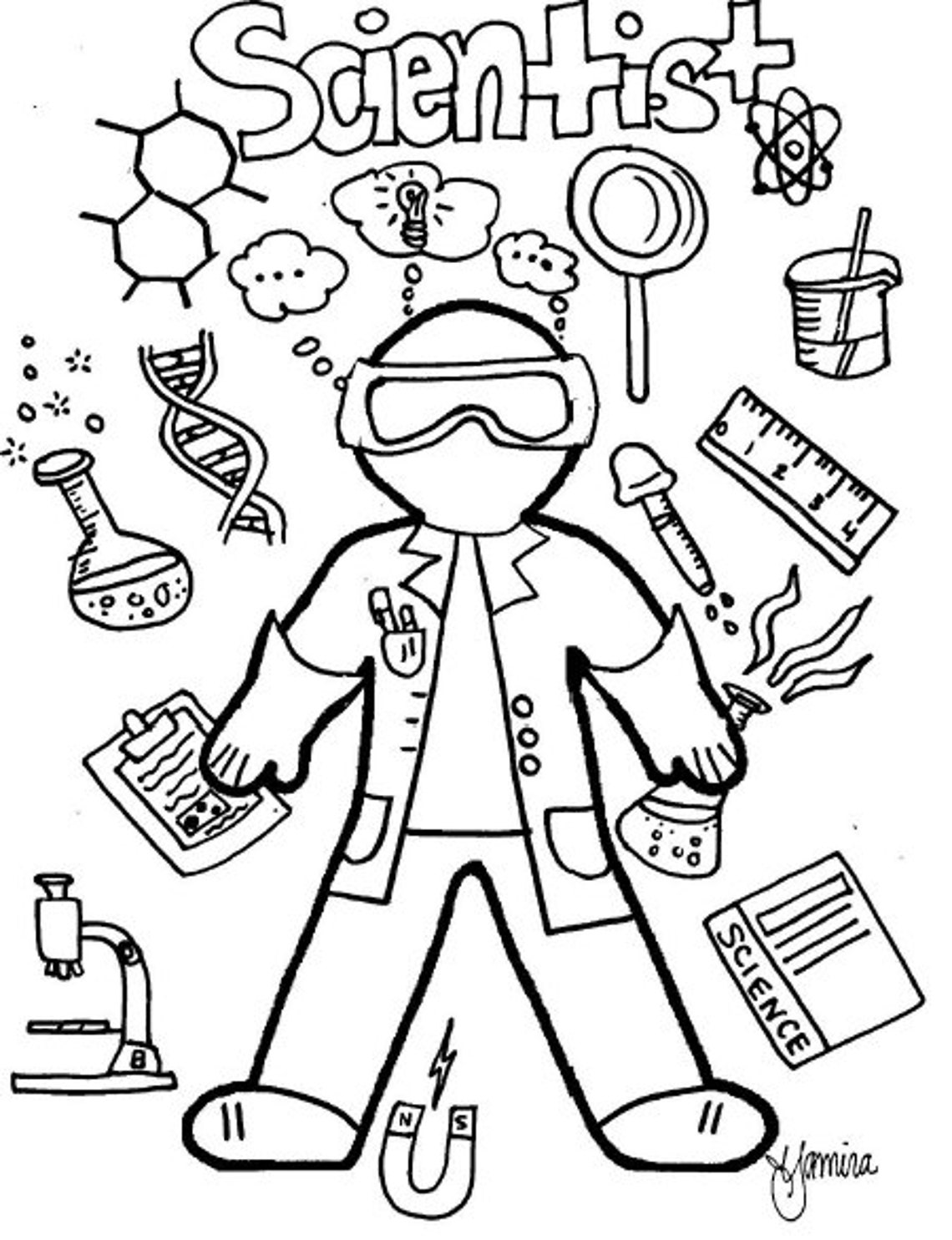 30 Free Career Coloring Pages Printable 23