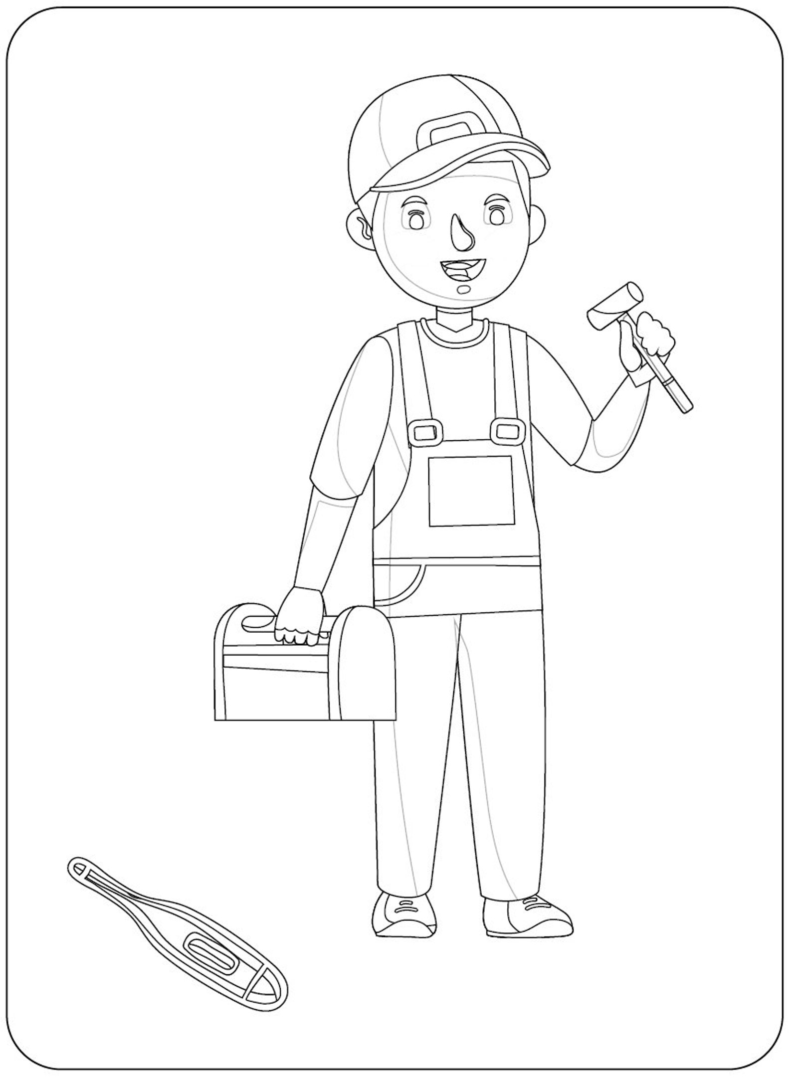 30 Free Career Coloring Pages Printable 24