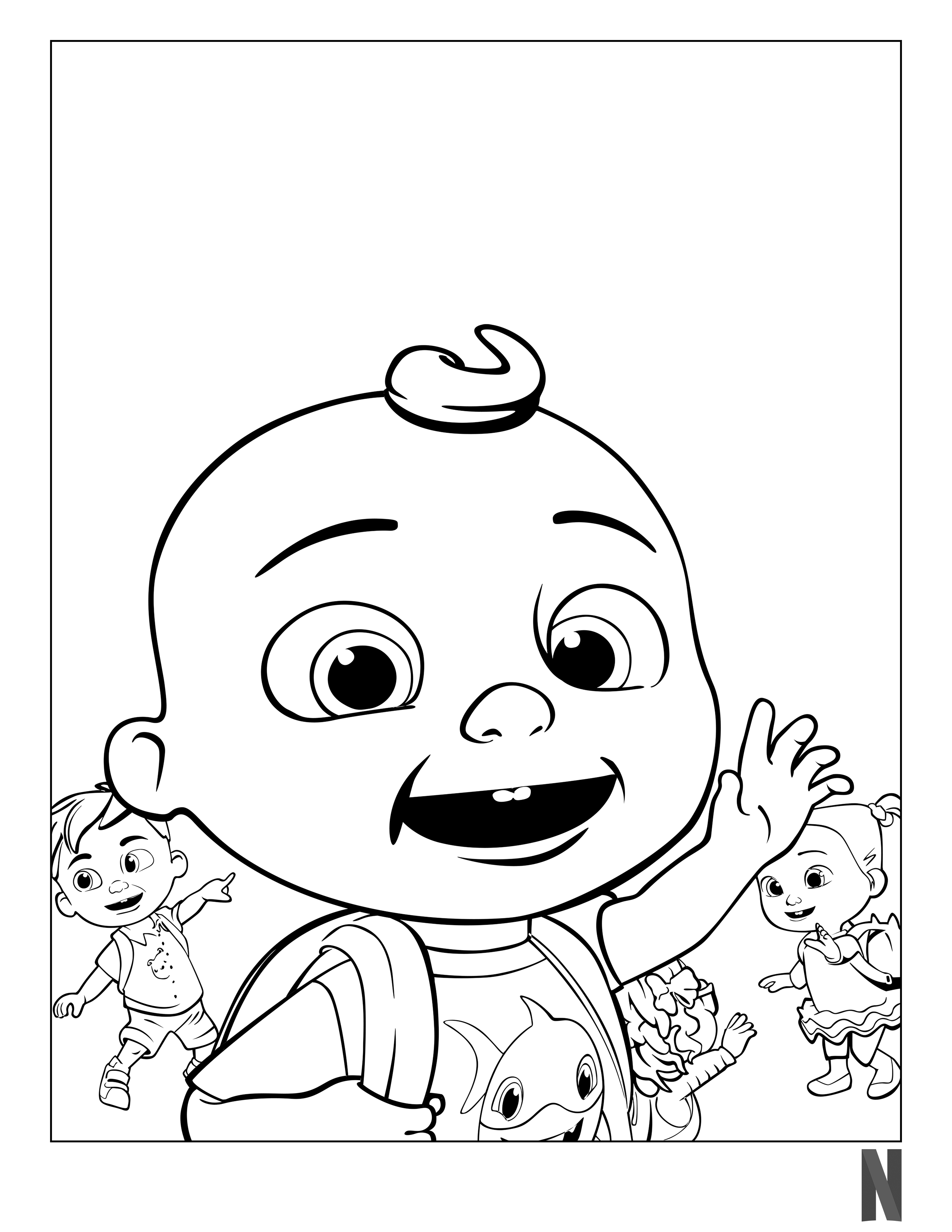 30 Free Printable Cocomelon Coloring Pages 1