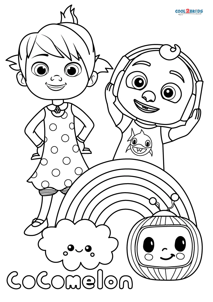 30 Free Printable Cocomelon Coloring Pages 11