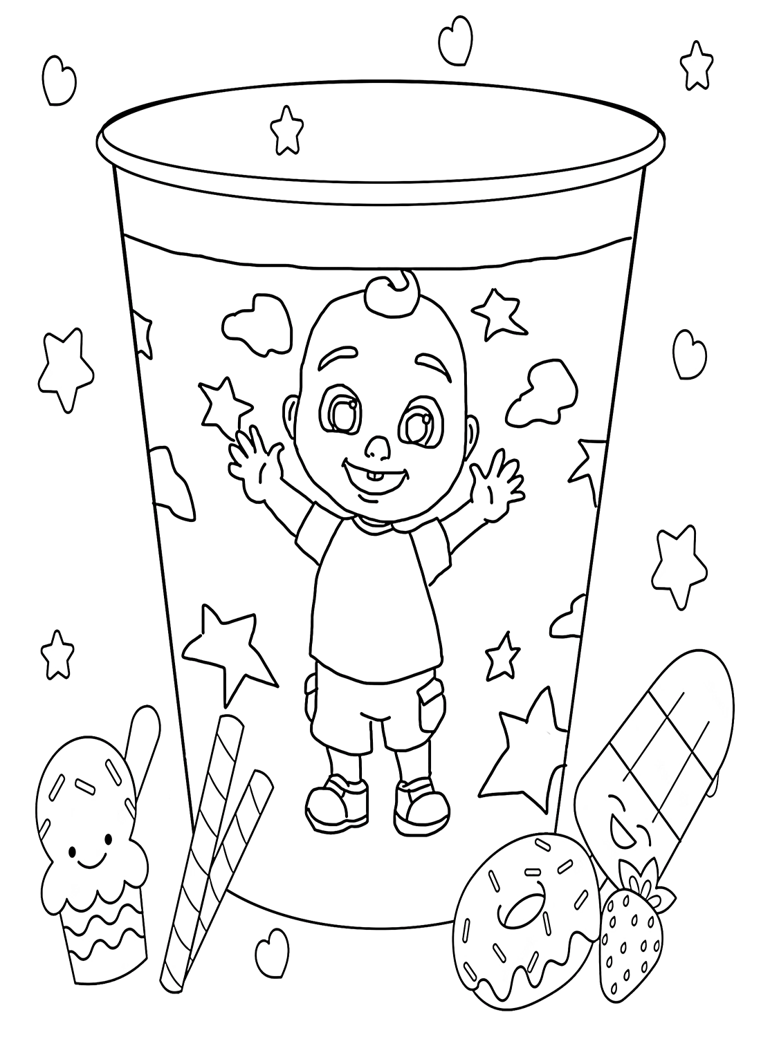 30 Free Printable Cocomelon Coloring Pages 13