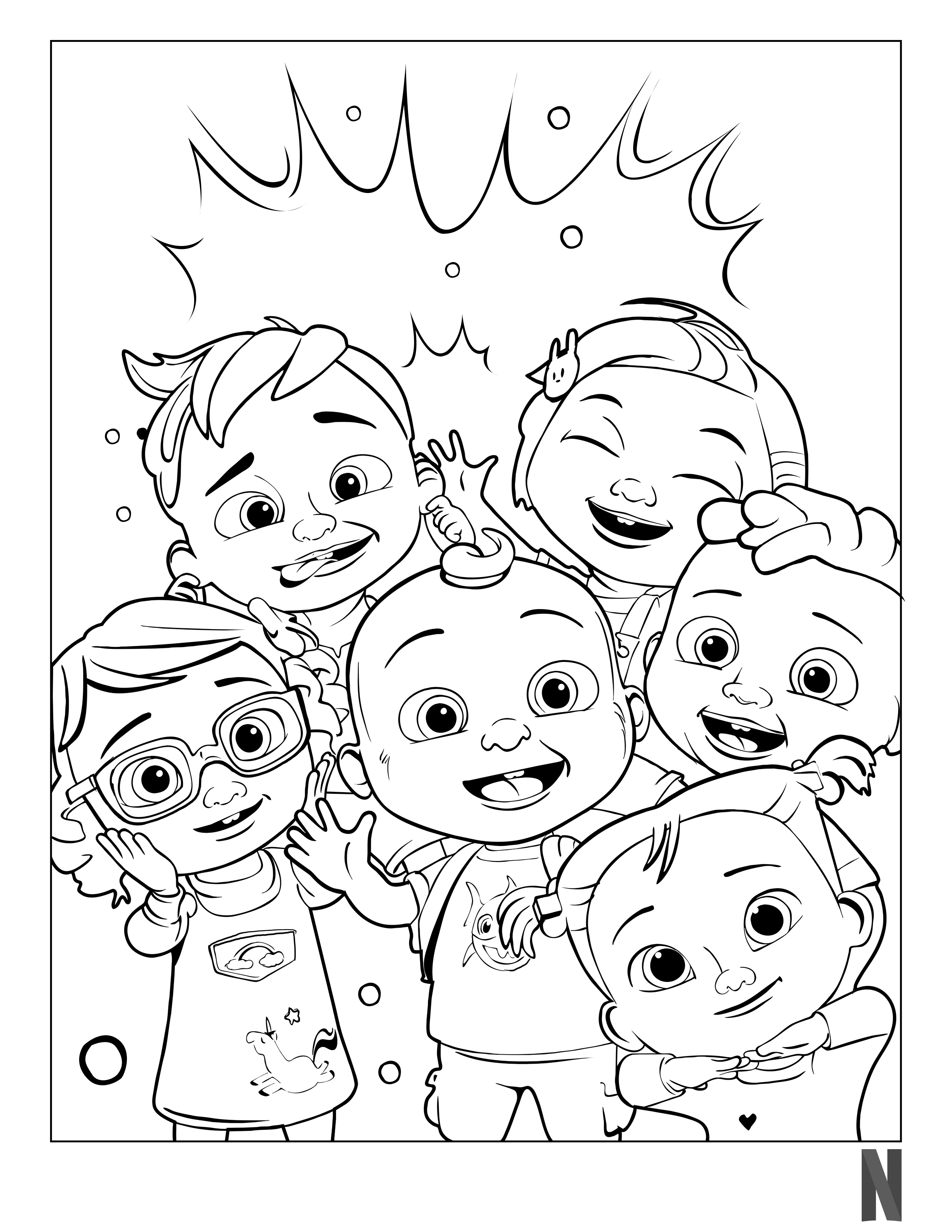 30 Free Printable Cocomelon Coloring Pages 20