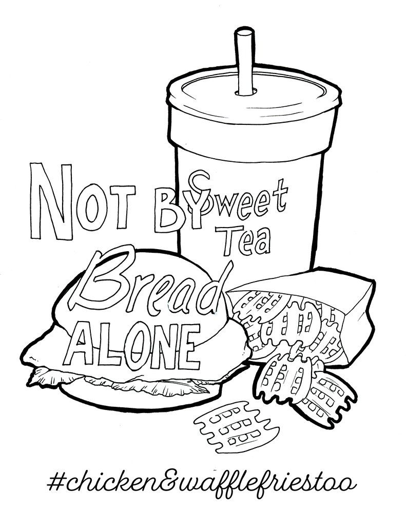 30 Fun Chicken Nugget Coloring Pages Printable 9