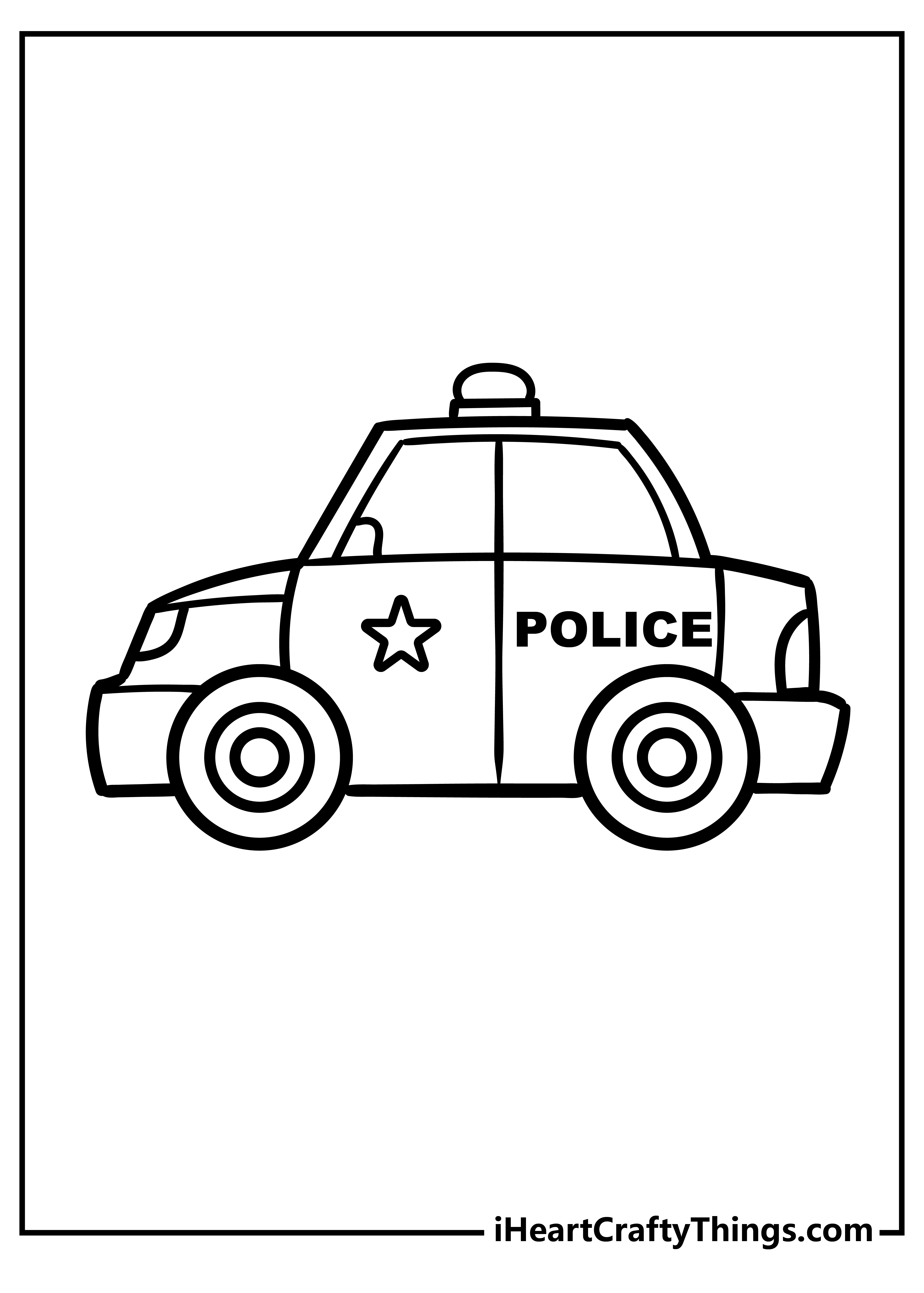 30 Police Car Coloring Pages Printable 19