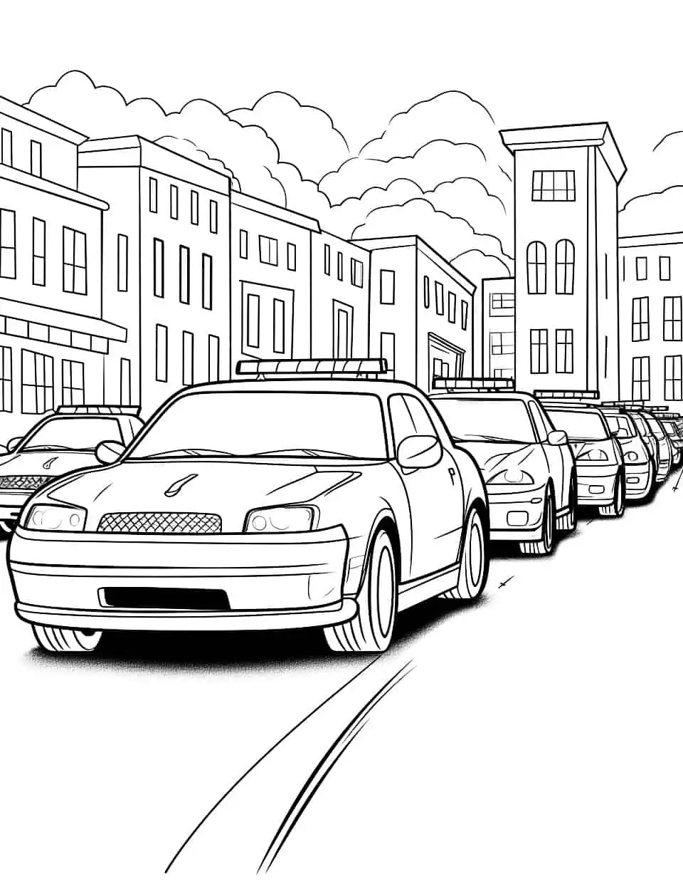 30 Police Car Coloring Pages Printable 23