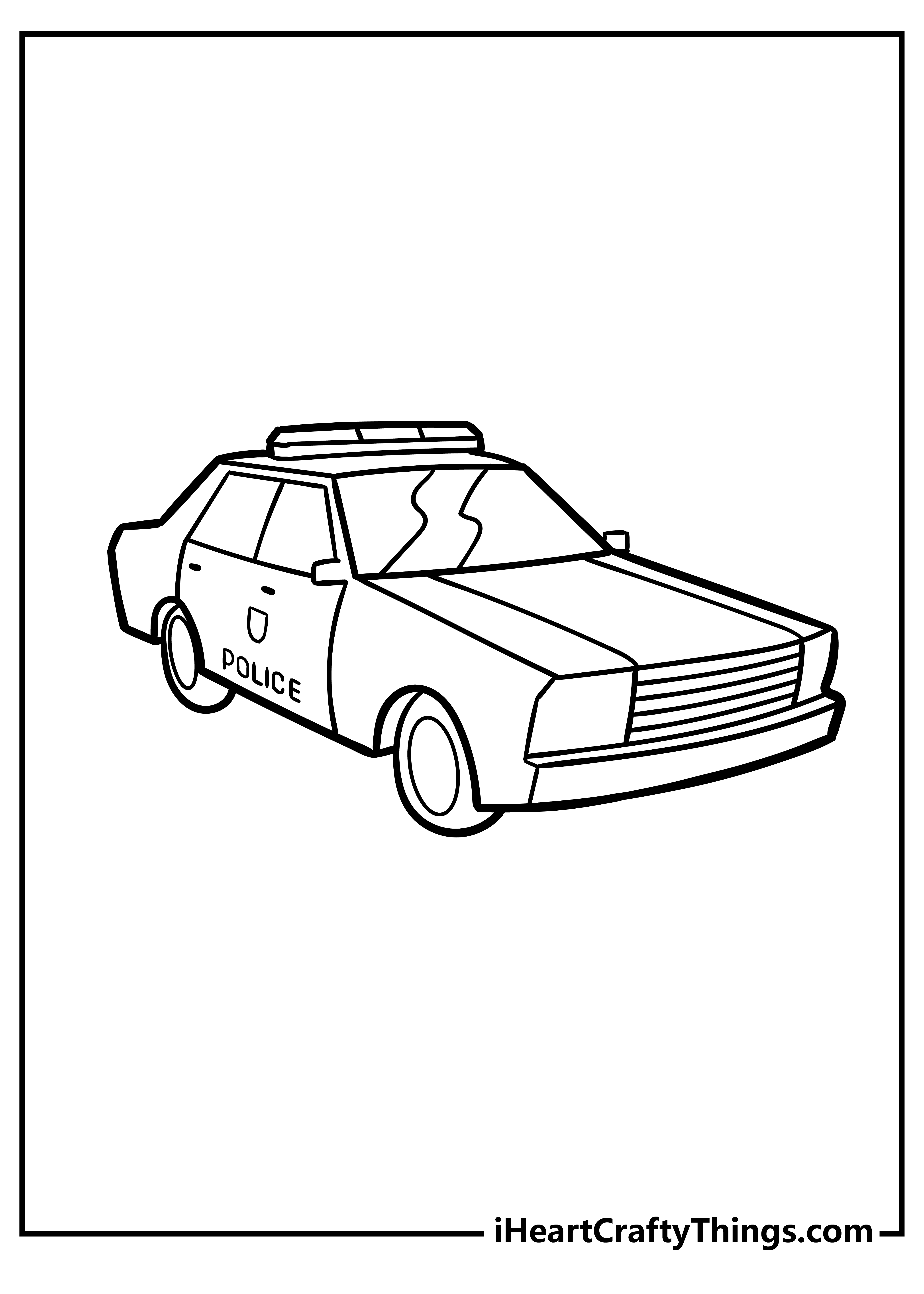 30 Police Car Coloring Pages Printable 30