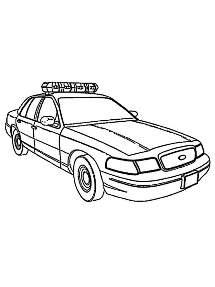 30 Police Car Coloring Pages Printable 35