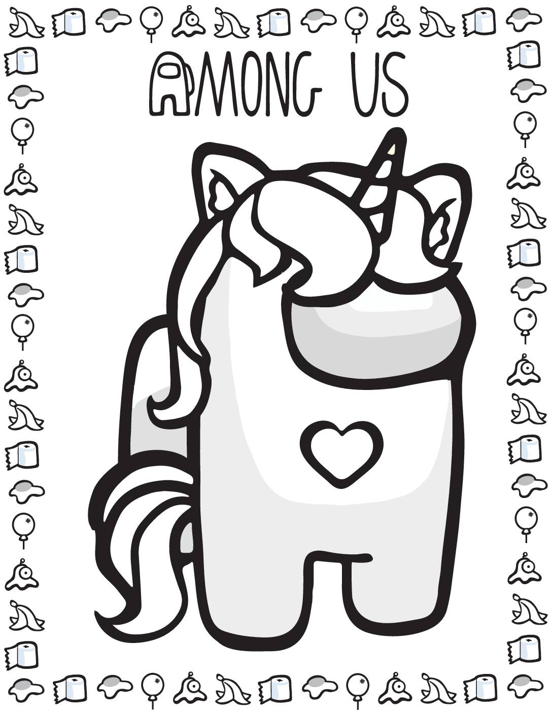 31 Among Us Coloring Pages Printable 3