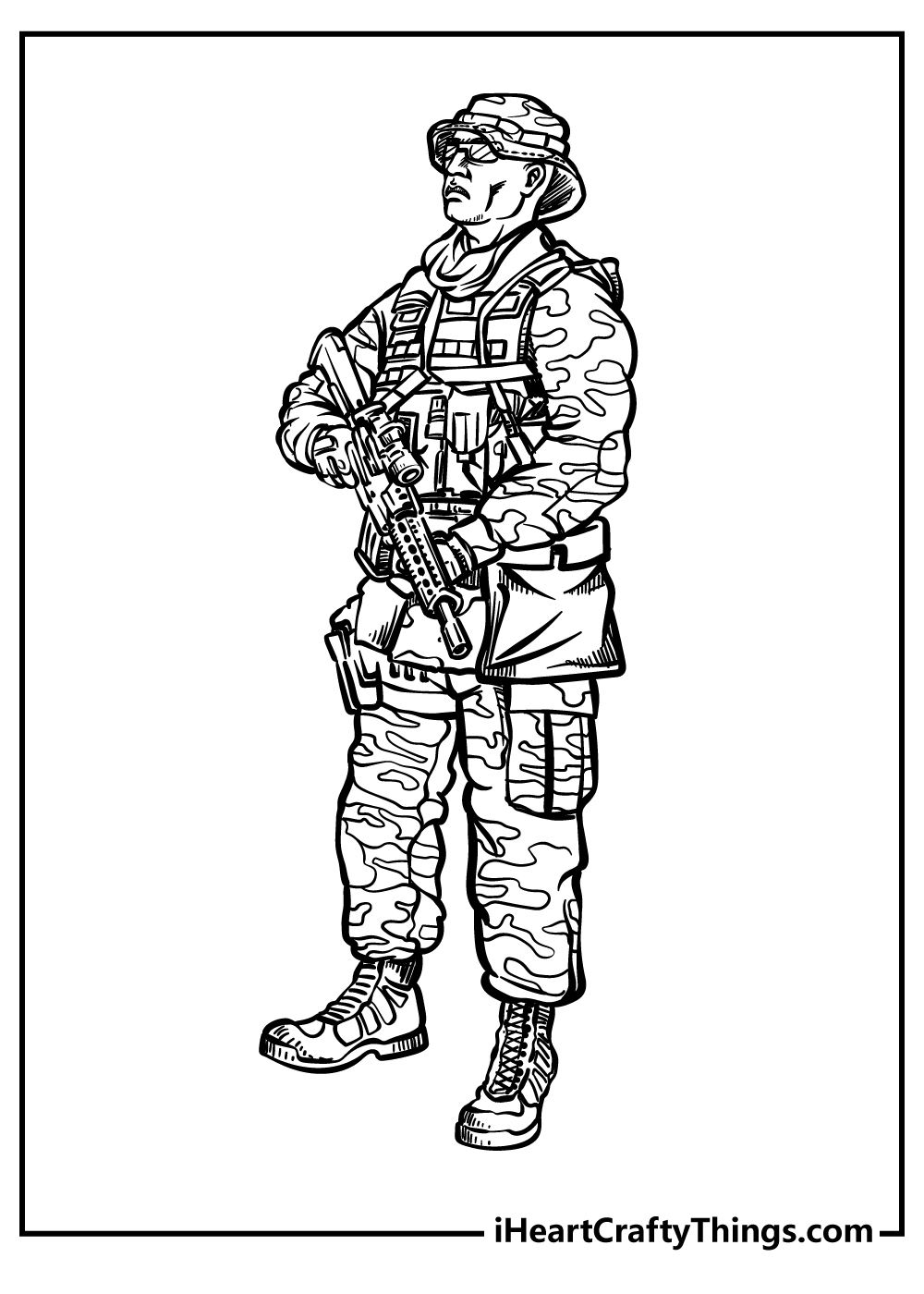 31 Awesome Soldier Coloring Pages Printable 14