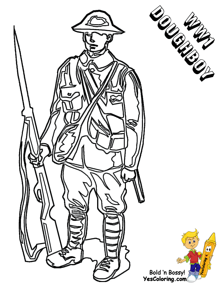 31 Awesome Soldier Coloring Pages Printable 17