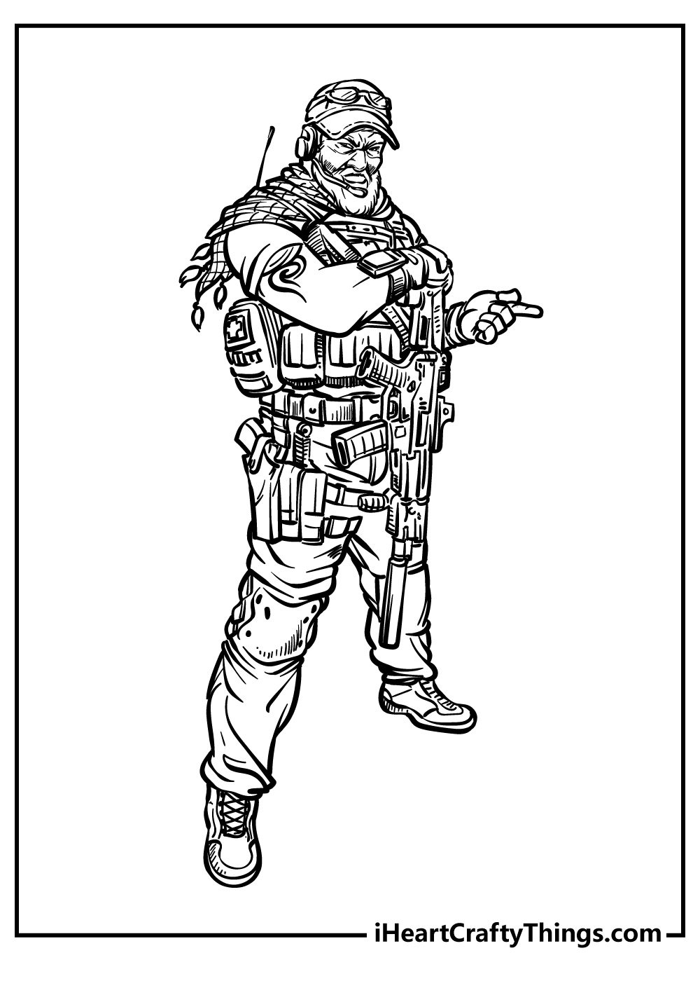 31 Awesome Soldier Coloring Pages Printable 19