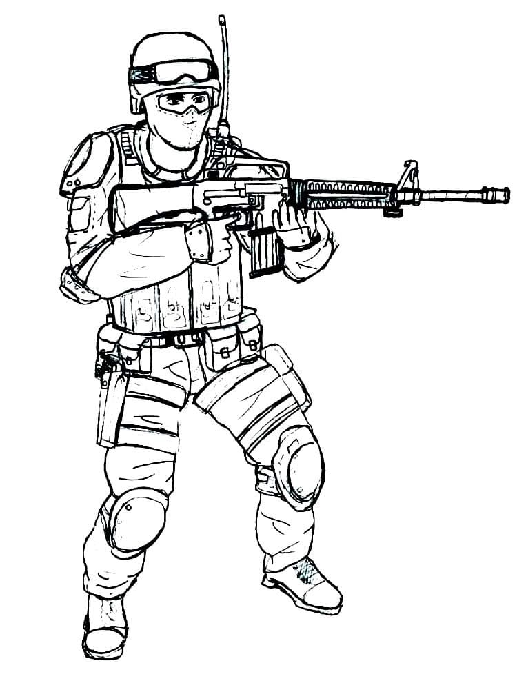 31 Awesome Soldier Coloring Pages Printable 25