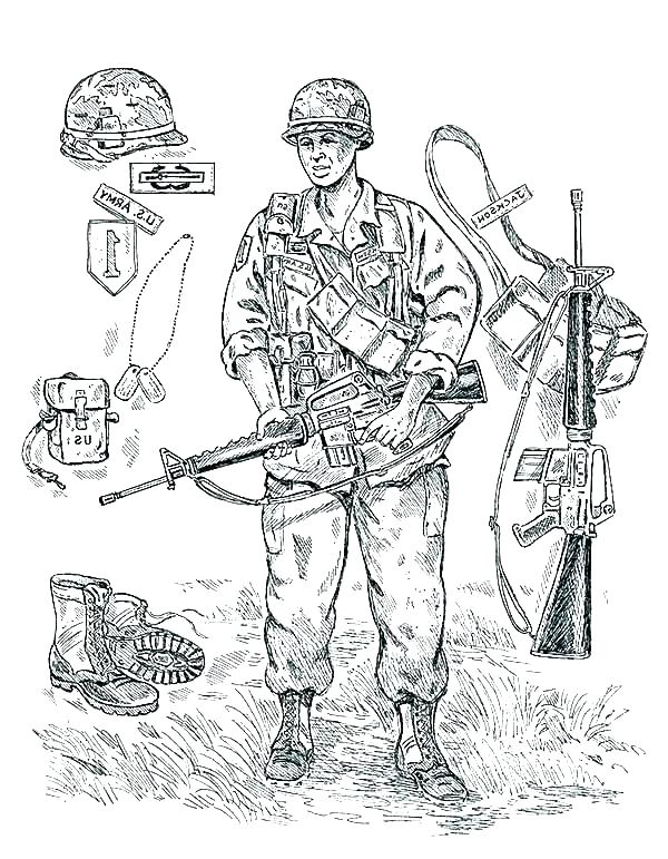 31 Awesome Soldier Coloring Pages Printable 27