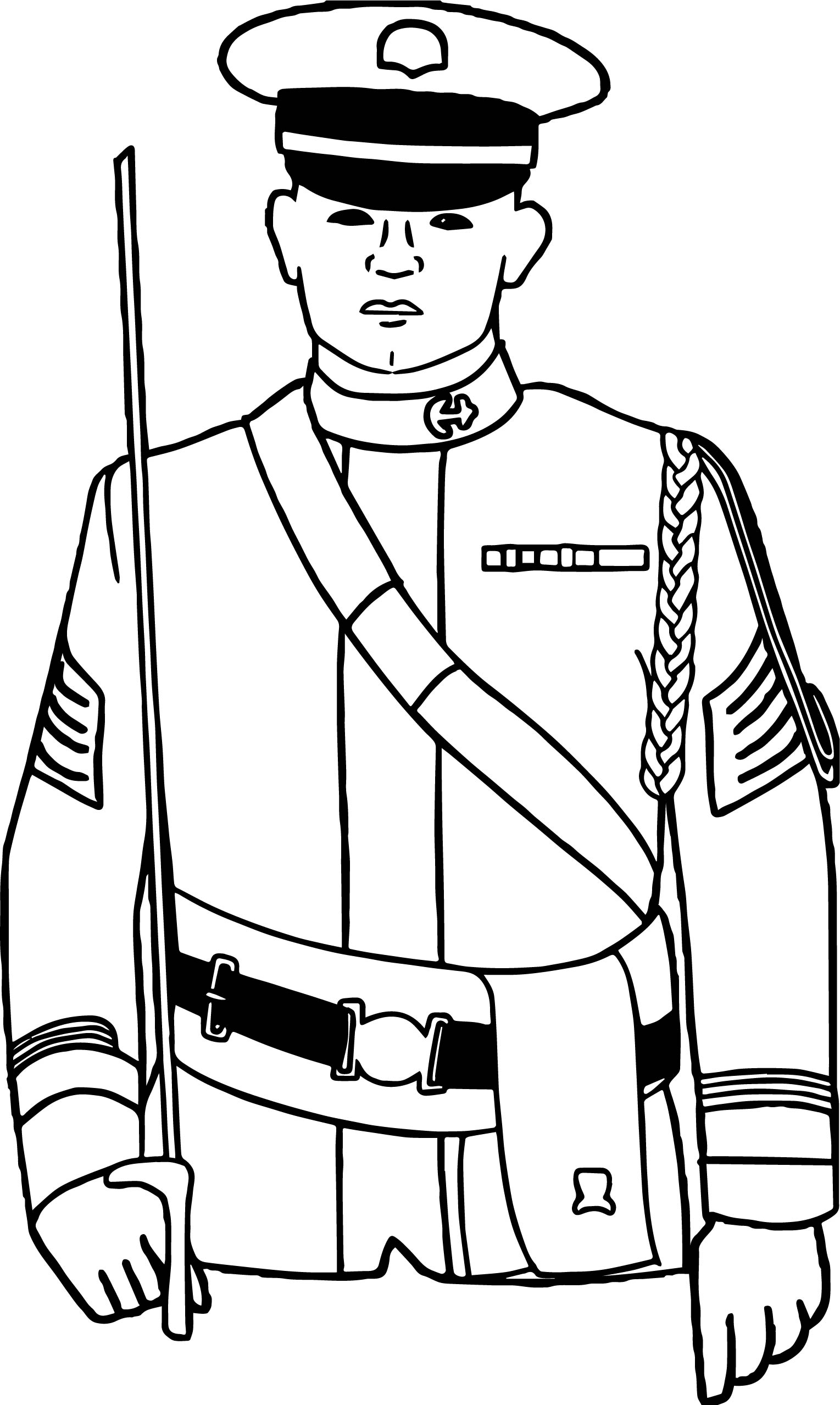 31 Awesome Soldier Coloring Pages Printable 3