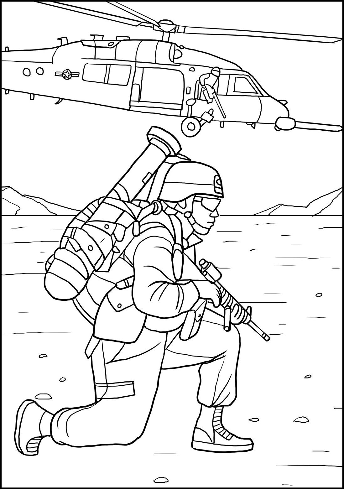 31 Awesome Soldier Coloring Pages Printable 34